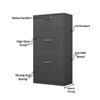 Lyon 3 Tier Shoe Cabinet