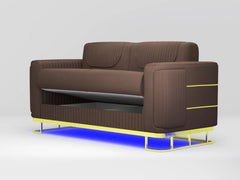 3 seater brown