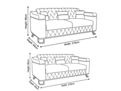 3+2 seater Cream