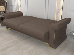 Brown 3 Seater