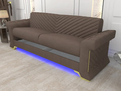 Brown 3 Seater