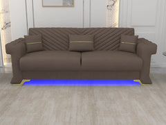 Brown 3 Seater
