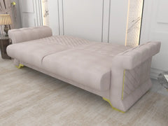Cream 3 Seater
