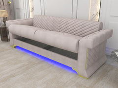Cream 3 Seater