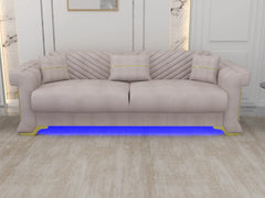 Cream 3 Seater