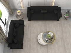 Black 3+2 seater
