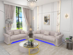 Cream 3+2 seater