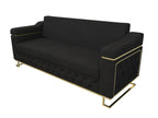 Black 3 Seater