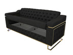 Black 3 Seater