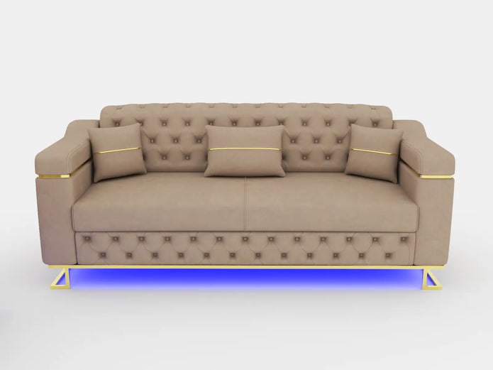 Cream 3 Seater