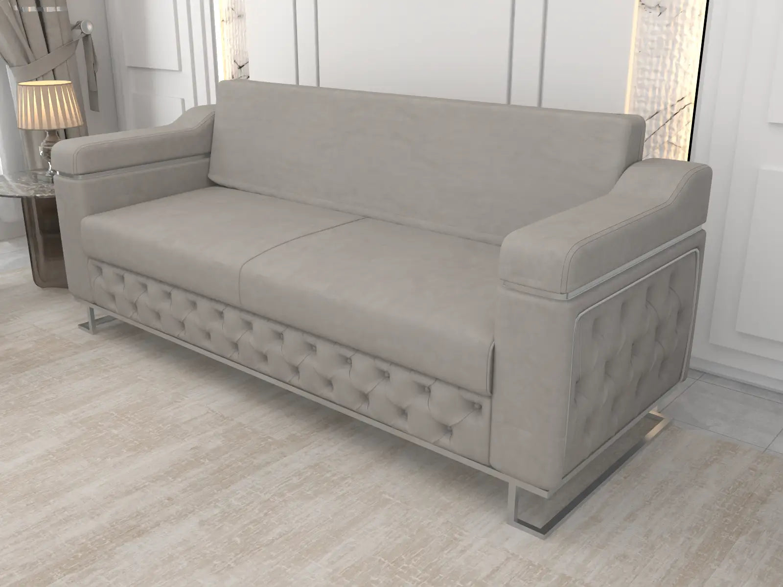 Gray 3 Seater