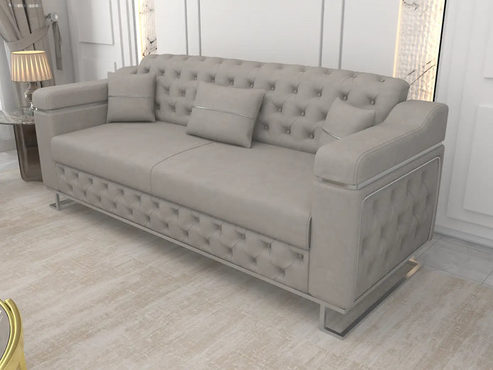 Gray 3 Seater