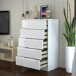 5 Tier High Gloss Chest of Drawers.