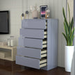 5 Tier High Gloss Chest of Drawers.