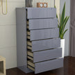 6 Tier High Gloss Chest of Drawers