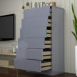 6 Tier High Gloss Chest of Drawers