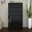 6 Tier High Gloss Chest of Drawers