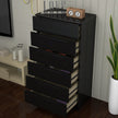 6 Tier High Gloss Chest of Drawers