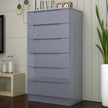 6 Tier High Gloss Chest of Drawers