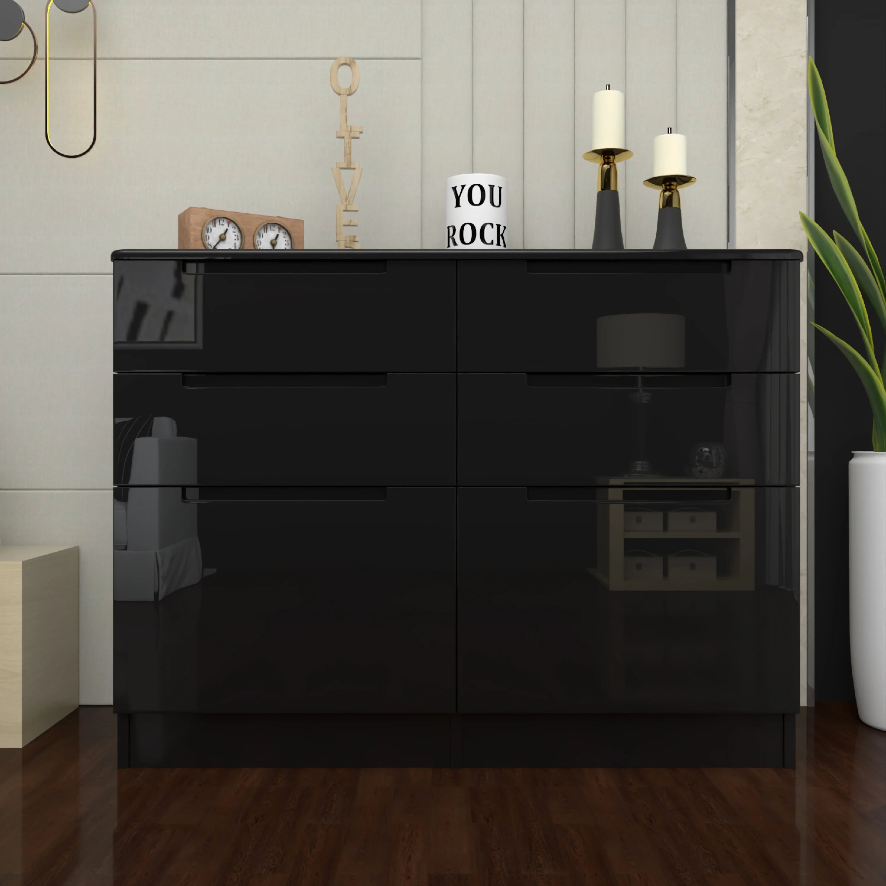 URBAN FURNISHING Modern 3+3 Chester Drawer