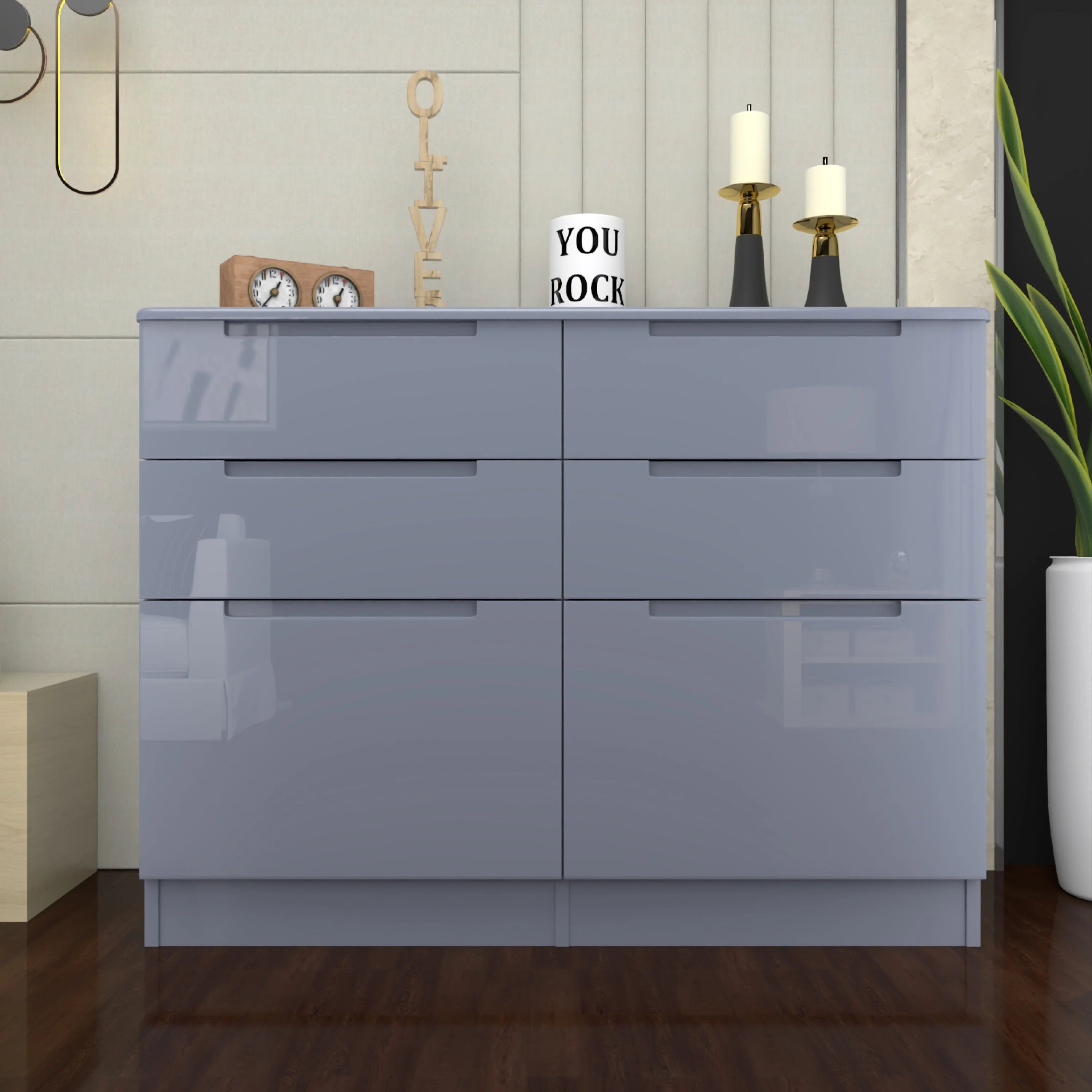 URBAN FURNISHING Modern 3+3 Chester Drawer