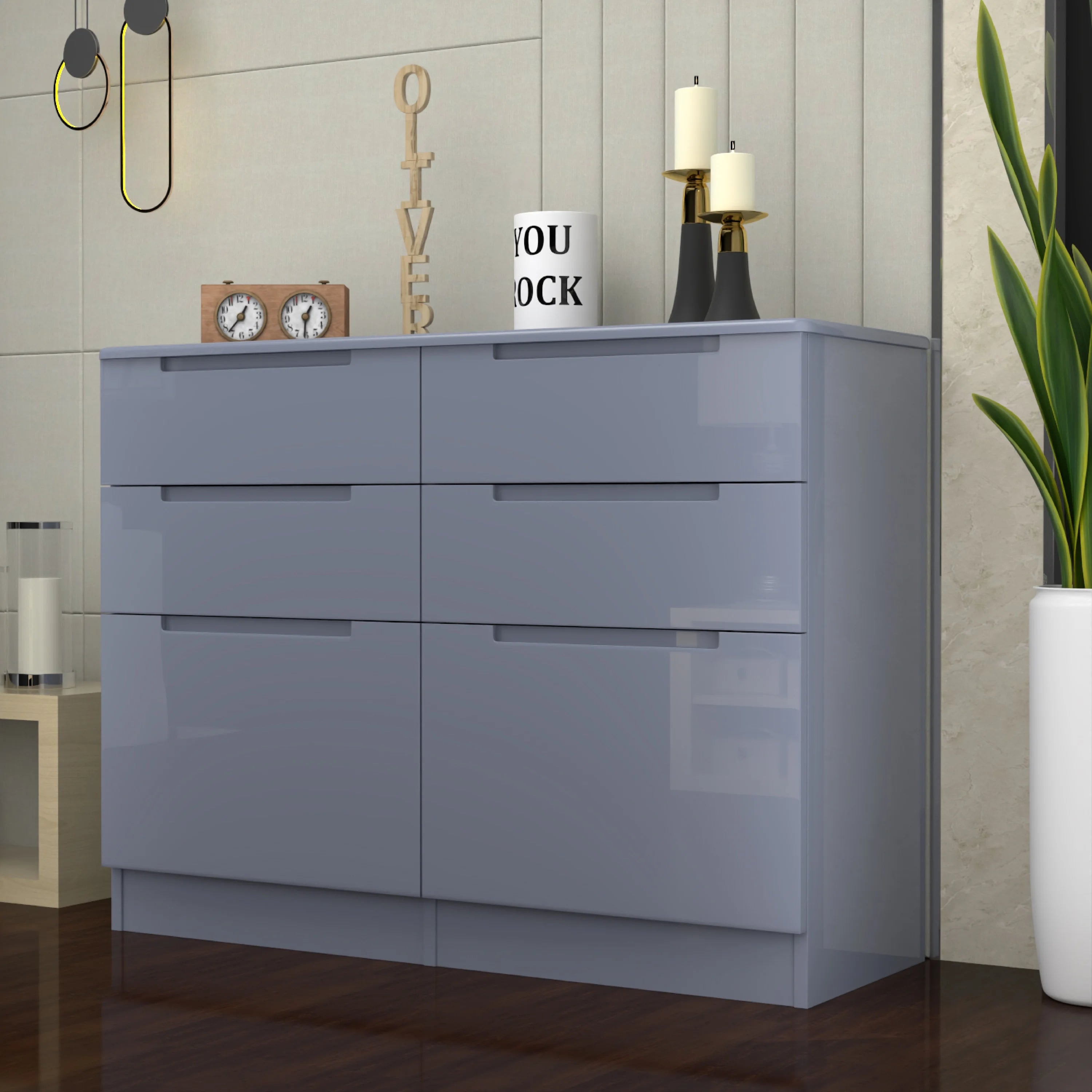 URBAN FURNISHING Modern 3+3 Chester Drawer