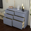 High Gloss 3+3 Chest of Drawers.