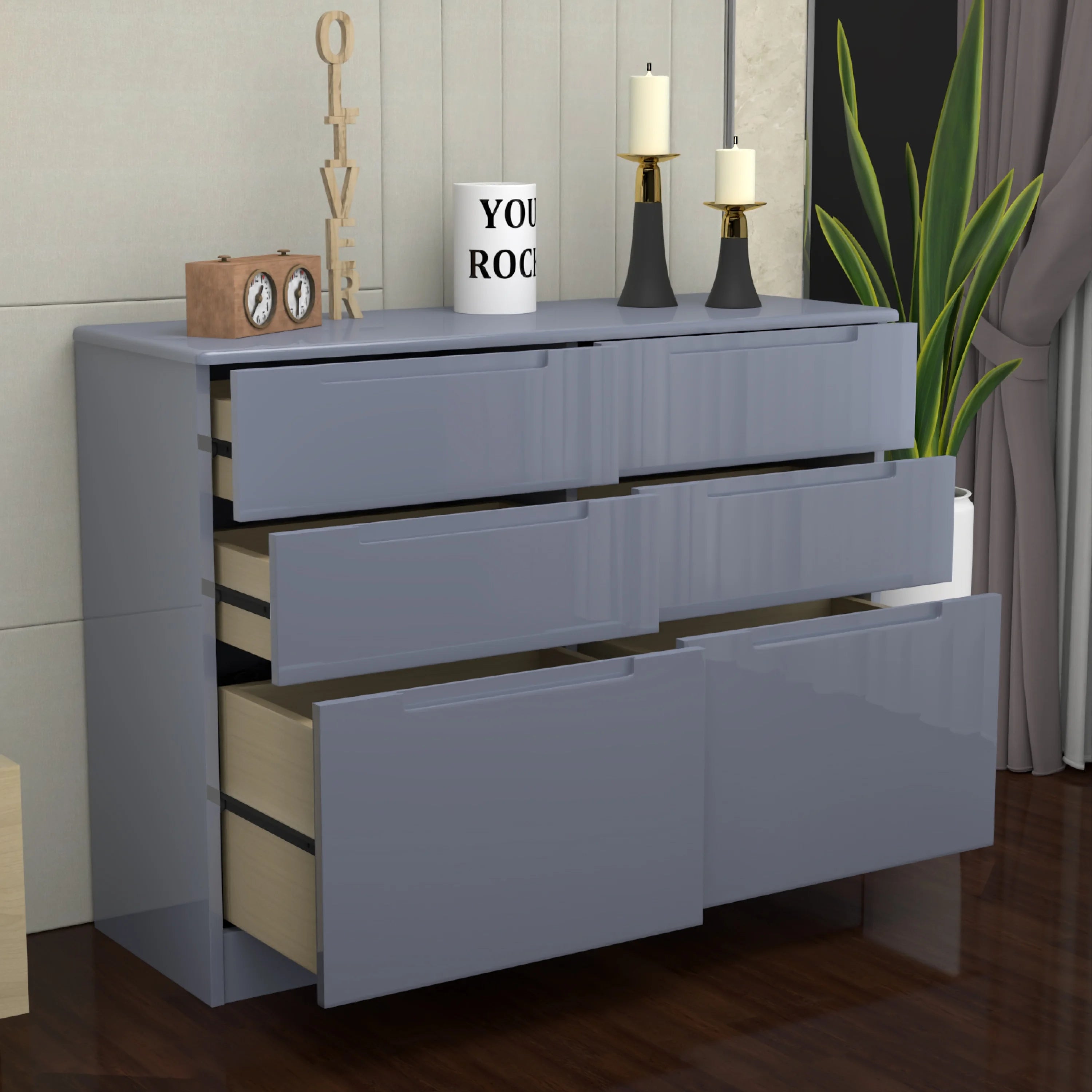 URBAN FURNISHING Modern 3+3 Chester Drawer