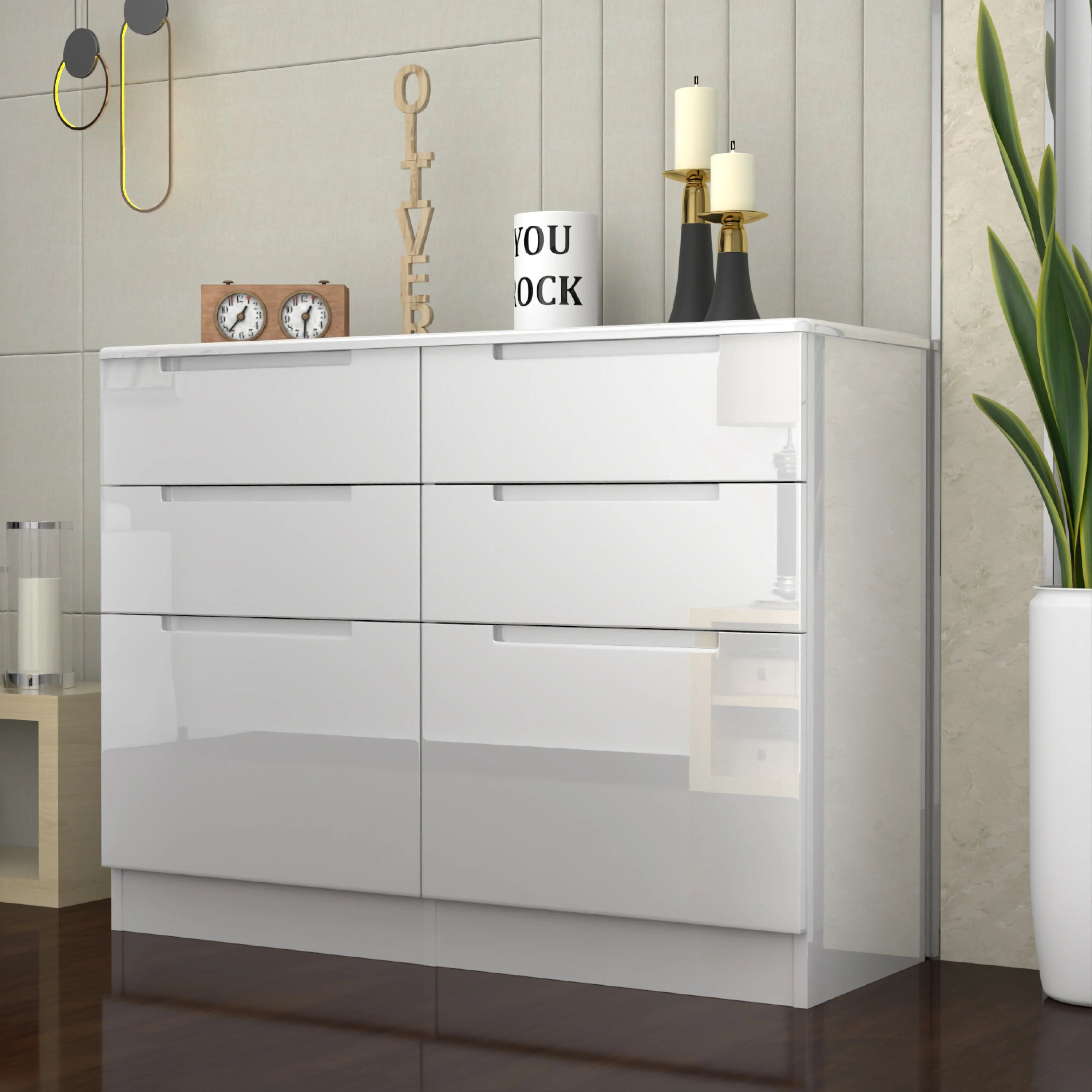 URBAN FURNISHING Modern 3+3 Chester Drawer