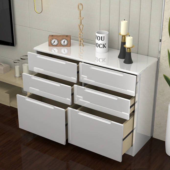 High Gloss 3+3 Chest of Drawers.