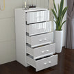 5 Tier High Gloss Chest of Drawers with Handles.