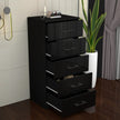 5 Tier High Gloss Chest of Drawers with Handles.