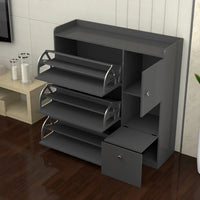 Dublin 3 Tier Shoe Cabinet