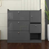Dublin 3 Tier Shoe Cabinet