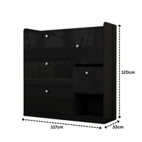 Dublin 3 Tier Shoe Cabinet