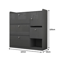 Dublin 3 Tier Shoe Cabinet