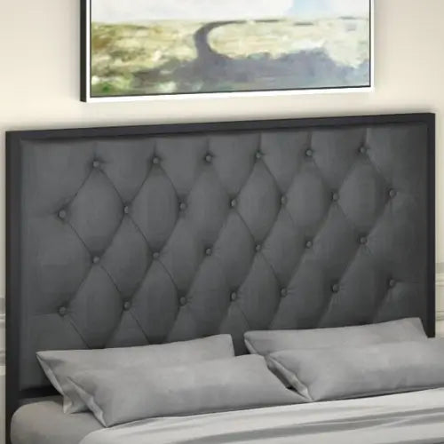 German Metal Bed | COLOR: Gray | SIZE: Single, Small/Double, Double, King 