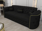 Black 3 seater