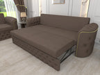 Brown 3 seater