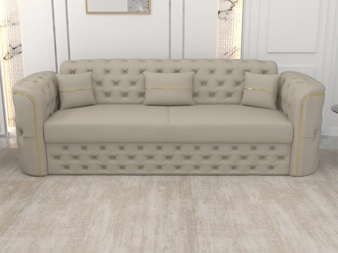 Cream 3 seater