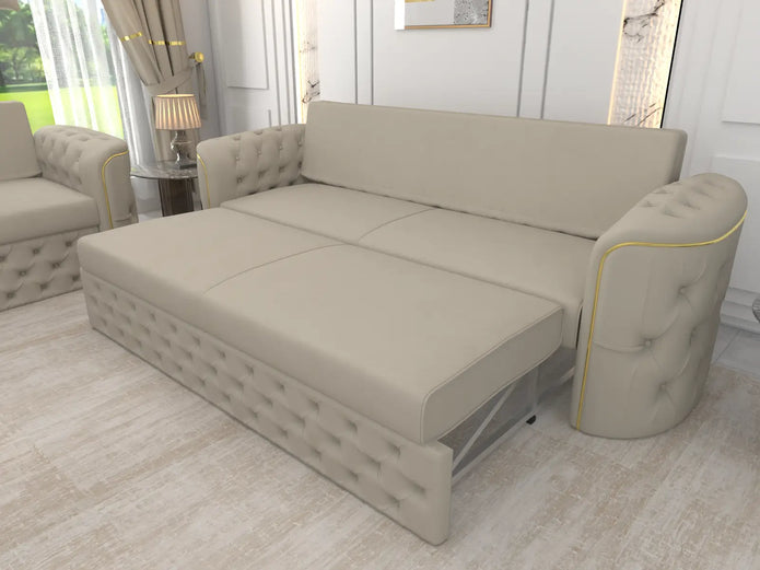 Cream 3 seater