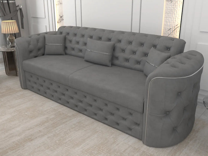 Gray 3 seater