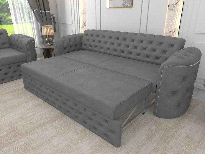 Gray 3 seater