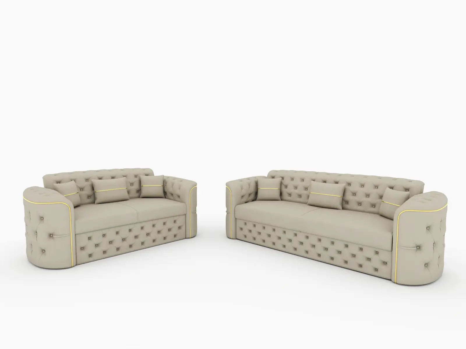Cream 3+2 seater