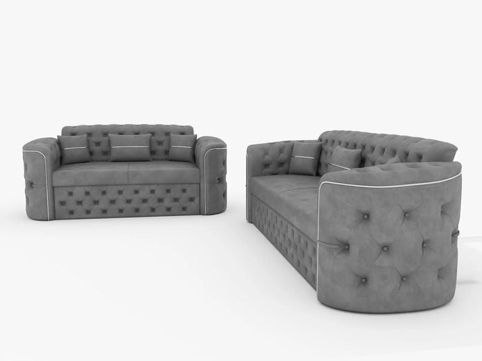 Gray 3+2 seater
