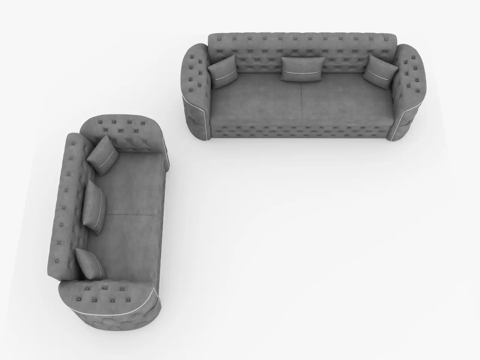 Gray 3+2 seater