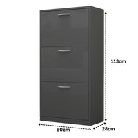 Lyon 3 Tier Shoe Cabinet