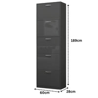 Lyon 5 Tier Shoe Cabinet