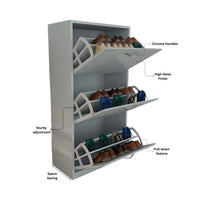 Lyon 3 Tier Shoe Cabinet