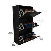 Lyon 3 Tier Shoe Cabinet